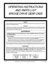 Bridge drive gear case - 113533-82